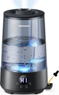 3.6L Top-Fill Cool Mist Humidifiers for Bedroom, Large Room(Black) | 23dB Quiet, Easy-to-Clean 2-in-1 Baby Humidifier