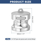 Kozelo Type DP 1-1/4" Aluminum Dust Plug Cam Lock Hose Fitting