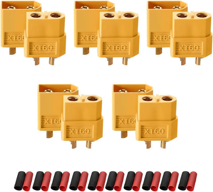 5 Pairs XT60H XT-60 Bullet Connector Plug