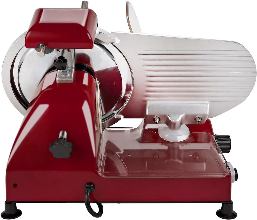 10" Electric Deli Meat Slicer, Cheese Food Slicer with Premium Chromium-plated Steel Blade, for Home and Commercial