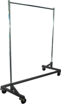 GR600 Heavy Duty 400lb Capacity Z Rack, 63" Length with Adjustable Height Chrome Uprights and Black Base with