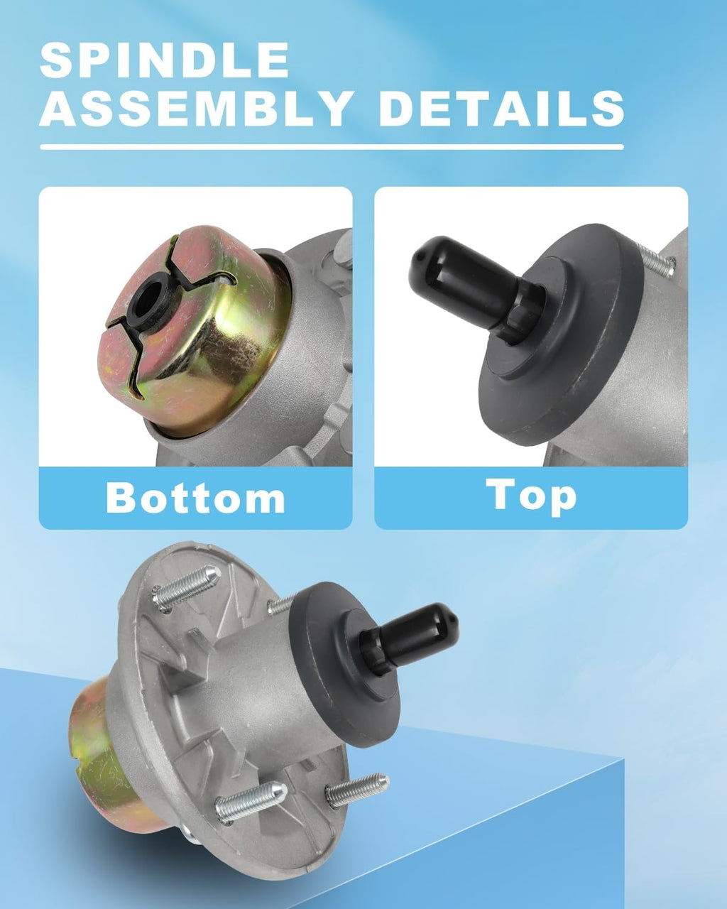 ACEBRI Spindle Assembly for AM144608 Replaces for Stens 285-934