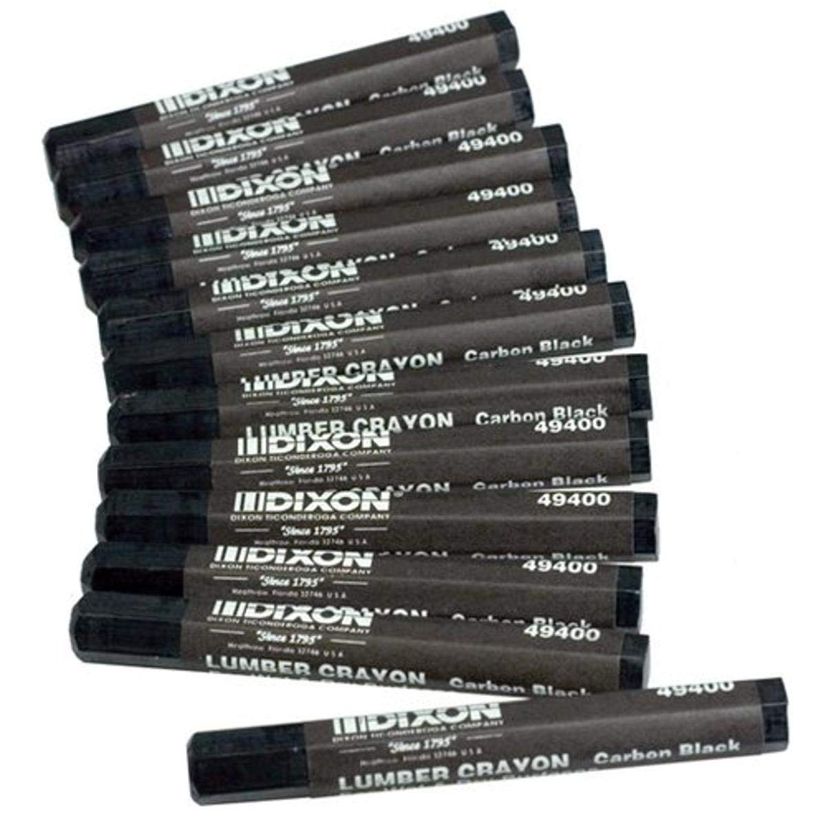 Tool Dixon 49400 Lumber Marking Crayons, Black, 12-Pack
