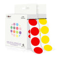 1 Inch Round Adhesive Color-Code Dot Stickers,2Rolls/2000 per Roll dots Label Dispenser Box,Yellow/Red Circle
