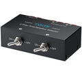 2-Zone Speaker Selector Switch Box 2-Way Amp Selector, 1/2 Speaker Switch
