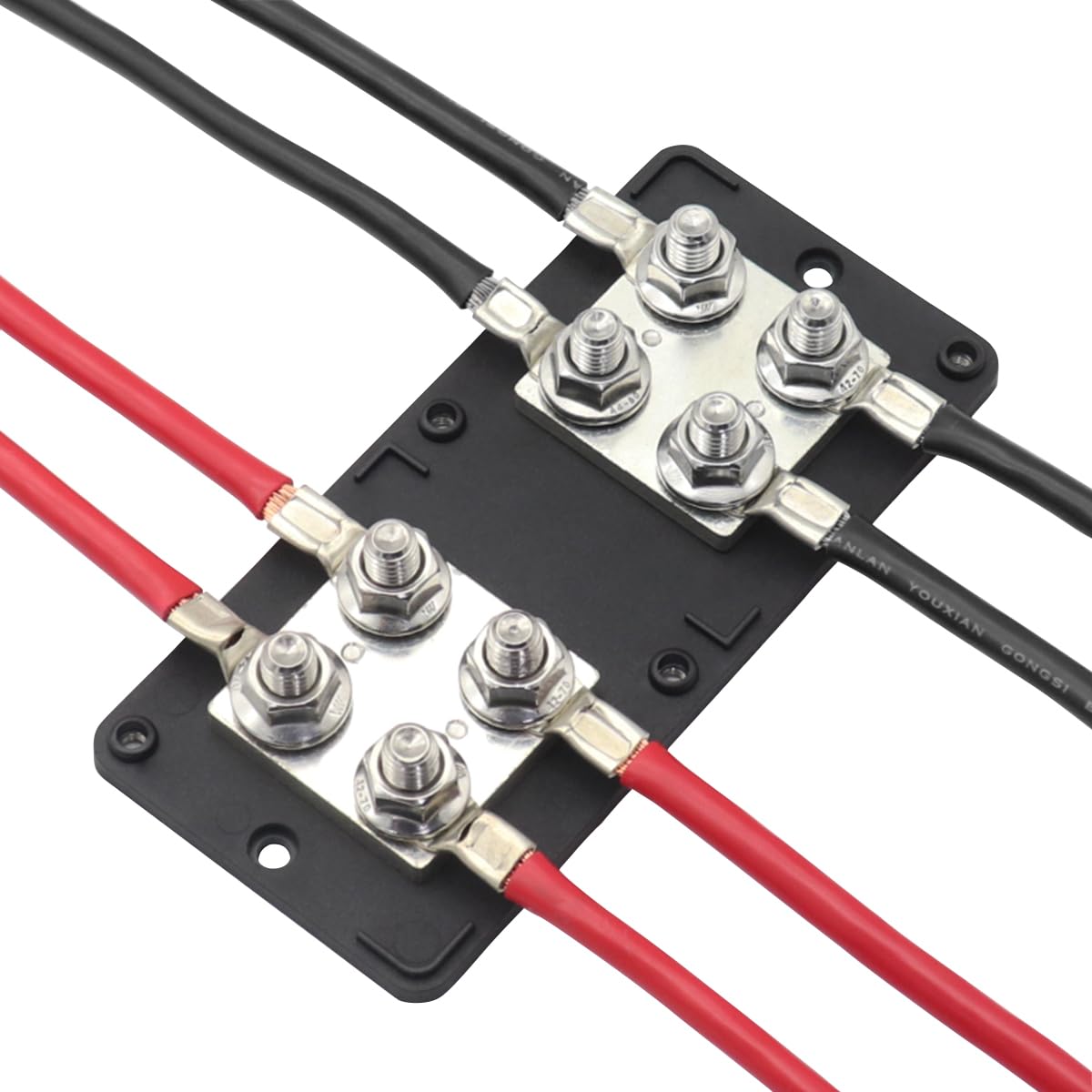 T Tocas 400A Amp Bus Bar 12V Power Distribution Block with 8 * 3/8" Studs