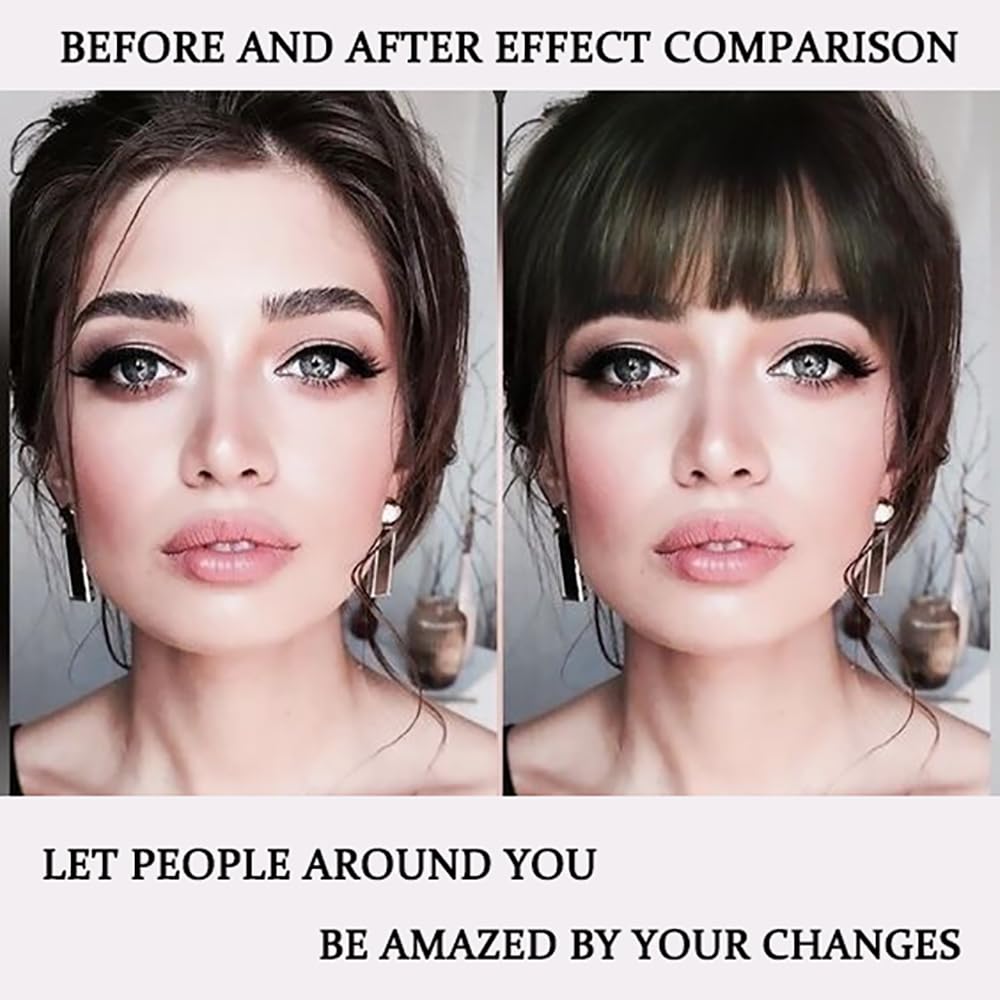 Clip In Bangs Real Human Hair Jet Black Wispy Fake Bangs For Women | Clip On, Natural Hair Bangs, Fringe With