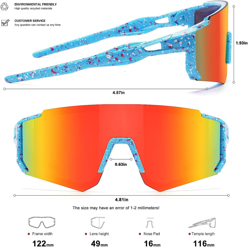 Kids Sunglasses Youth Baseball Sunglasses for Boys Girls Softball Sports Sun Glasses UV Protection