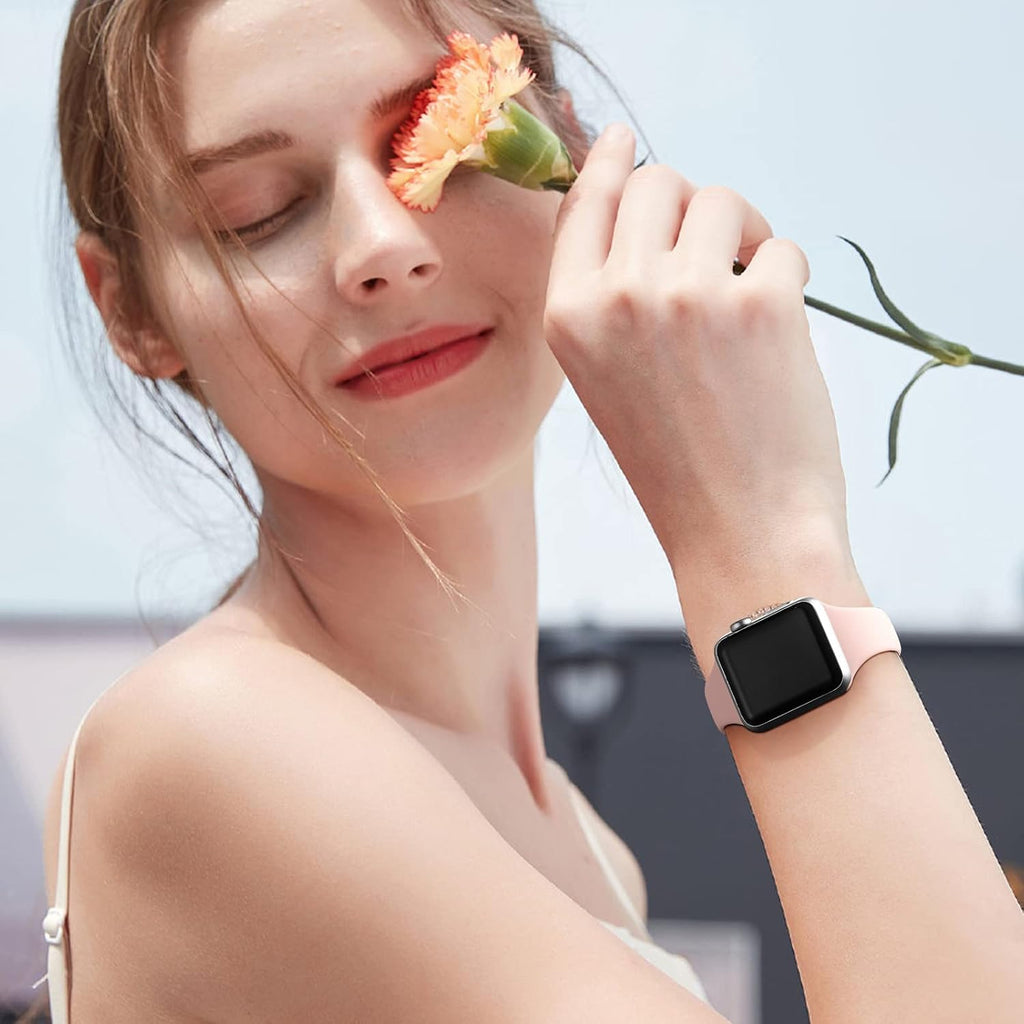 Thin Slim Bands Compatible with Apple Watch Bands 40mm 41mm 42mm 38mm iWatch Bands Series 11 10 9 8 7 6 5 4 SE for