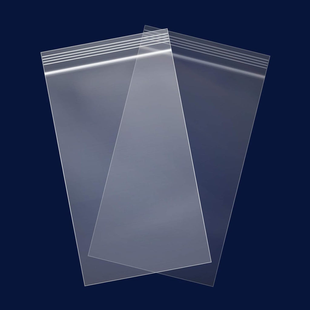 1000 Count - 6" x 9" Clear Reclosable Zip Plastic Poly Bags