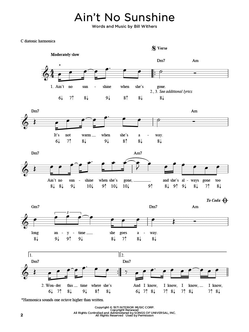 First 50 Songs You Should Play on Harmonica | Easy Songbook for Beginners to Learn over 50 Folk,Pop and Classic Rock