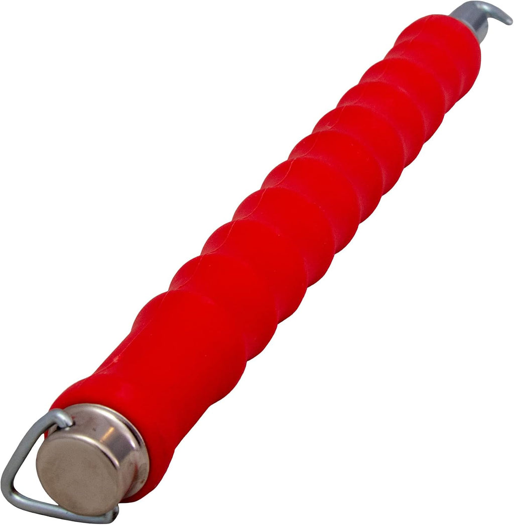 QLT Pull Tie Wire Twister, 12 Inch, Concrete Rebar Tie Tool | Twists Bar Ties in One Pull, Rubber Grip Handle, Rebar