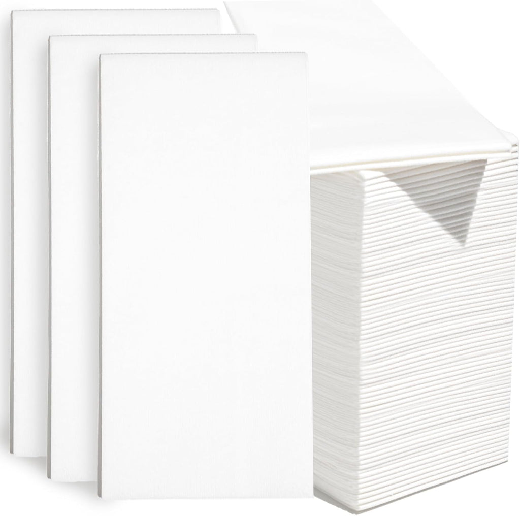 200 Pack Premium Guest Towels, Linen Feel Hand Napkins