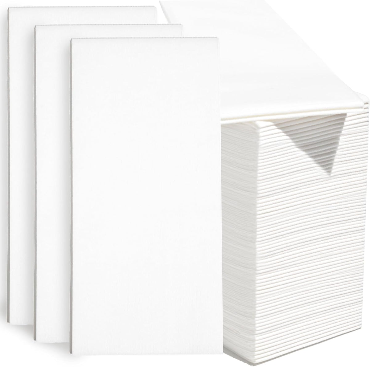 200 Pack Premium Guest Towels, Linen Feel Hand Napkins
