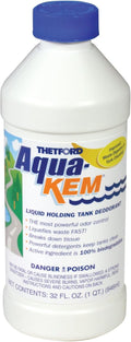 Aqua-KEM Original - RV Holding Tank Treatment - Deodorizer - Waste Digester - Cleaner - 32 oz - Thetford 09852