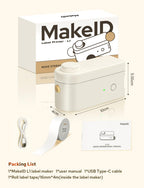 L1-C Bluetooth Label Maker with Tape Mini Rechargeable Label Printer