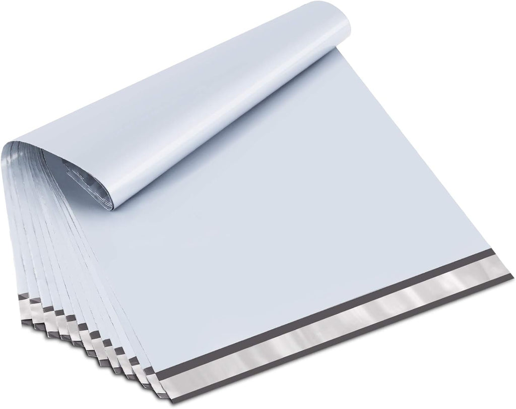 Large Poly Mailers 19x24 Inch White 50 Pack Plastic Shipping Bags