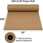 Kraft Paper Roll 765'x36 40lb Strength Brown Paper