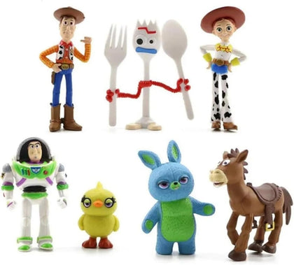 Animal Action Figurines,1.5-2.3 inches Mini Home Party Cake Desktop Decoration Toy Set (Pack of 7)