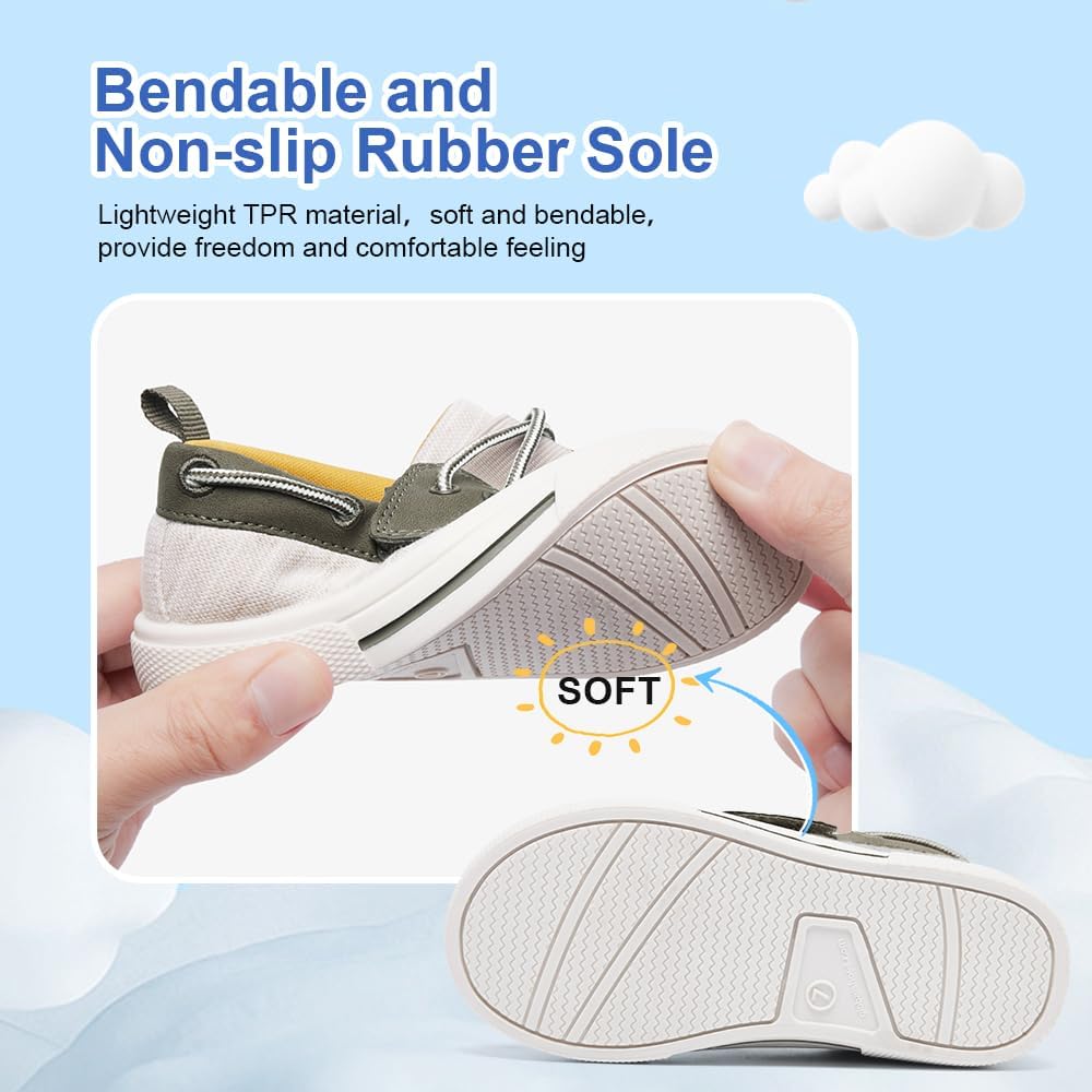 Toddler Boys & Kids Dress Boat Loafers School Shoes Girls Slip on Sneakers (Toddler/Little Kid)