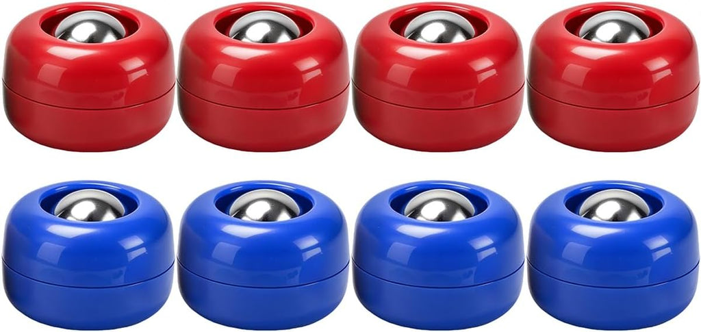 Mini Shuffleboard Replacement Pucks Rollers Curling Accessories 2-4 Color | 8-16 Pack Tabletop Equipment 0.98 inch/