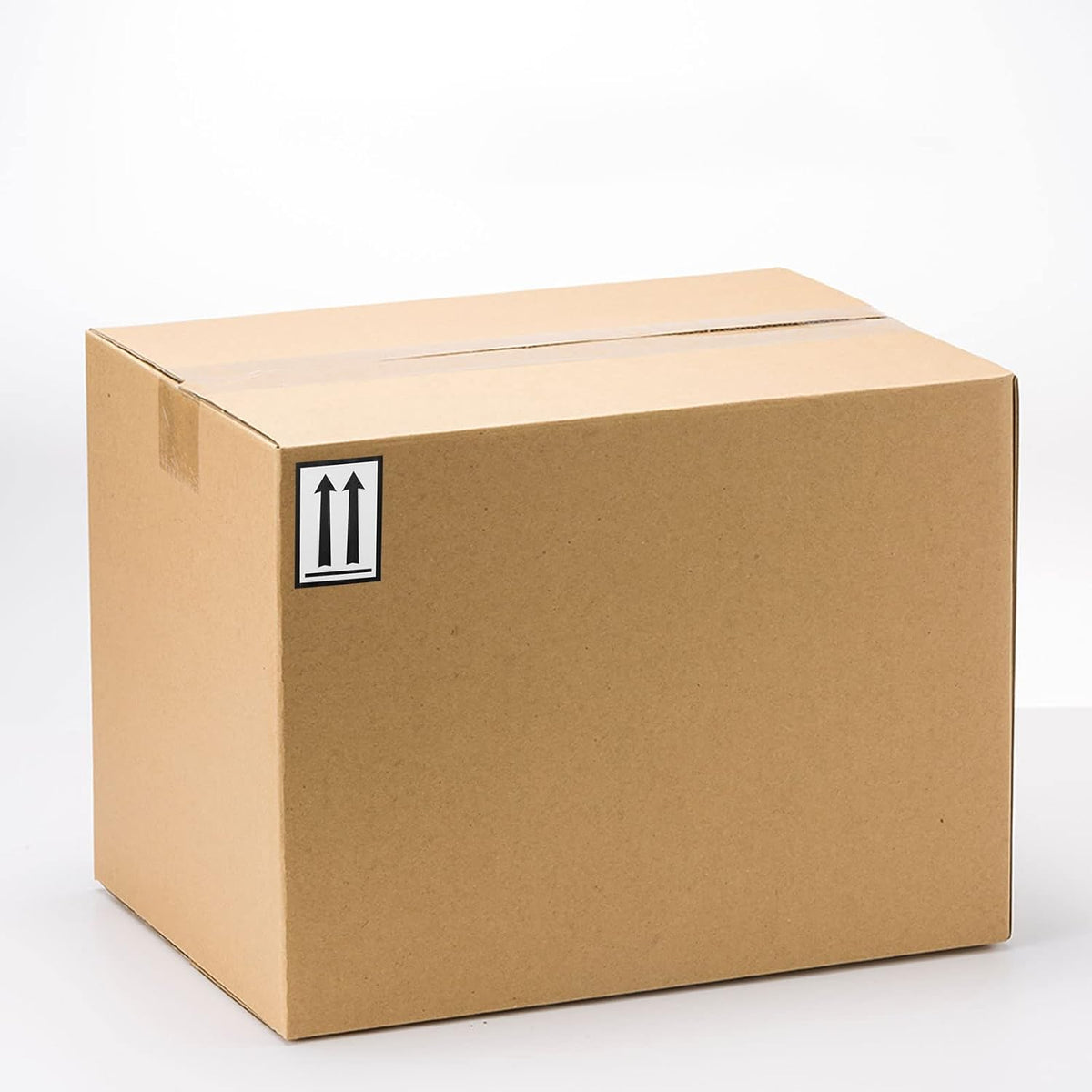 Rectangle Black Arrows This Side Up Safe Handling Stickers