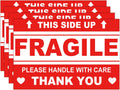 4 x 6 Inch Large Fragile Labels This Side Up Handle with Care Stickers