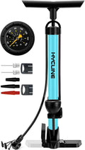 Bike Floor Pump with Gauge: 160 PSI High Pressure Bicycle Pumps