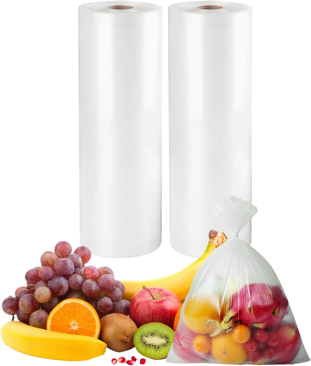 12" x 16" Clear Plastic Produce Bag on a Roll, Food Storage Bags