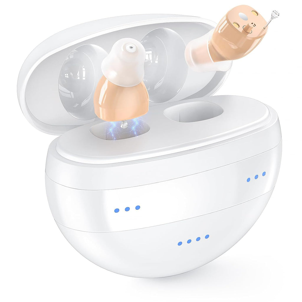 Hearing Aids for Seniors with Noise Reduction, Rechargeable In-Ear