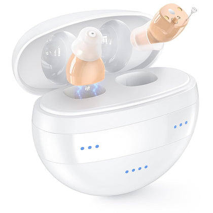Hearing Aids for Seniors with Noise Reduction, Rechargeable In-Ear