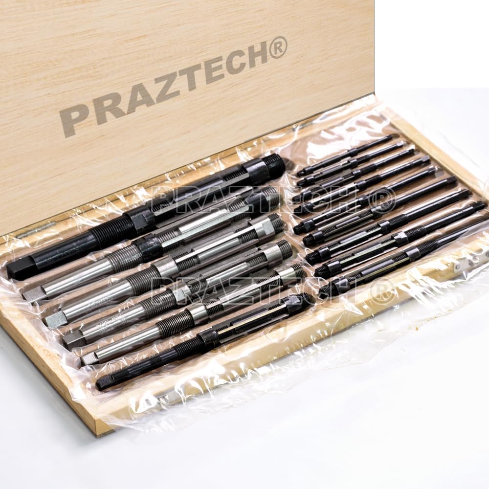 PRAZTECH Adjustable Hand Reamer Set HV-H11 : 1/4” - 1-1/16" | HCS | Workshop Cutting Tool