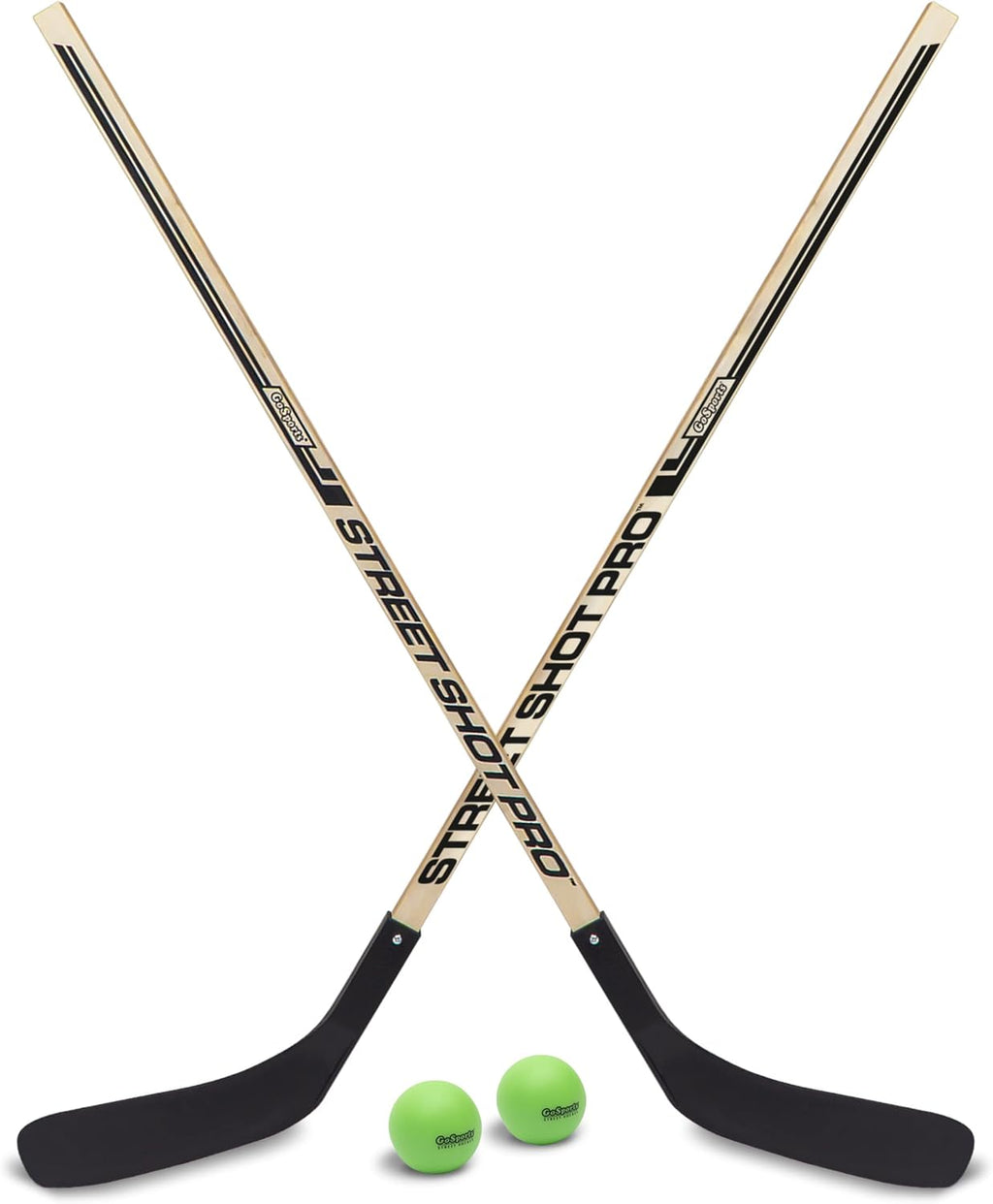 Street Hockey - Choose Between Goal Set with Sticks, Balls (6 Pack) or Sticks (2 Pack)