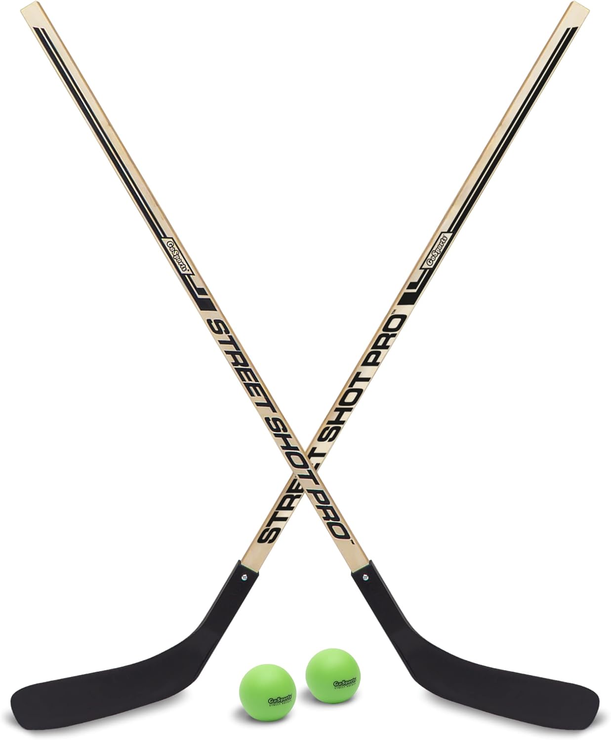 Street Hockey - Choose Between Goal Set with Sticks, Balls (6 Pack) or Sticks (2 Pack)