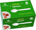Heavy-duty Compostable Spoons,BPI Certified,100 Count Large Disposable Cutlery Spoons