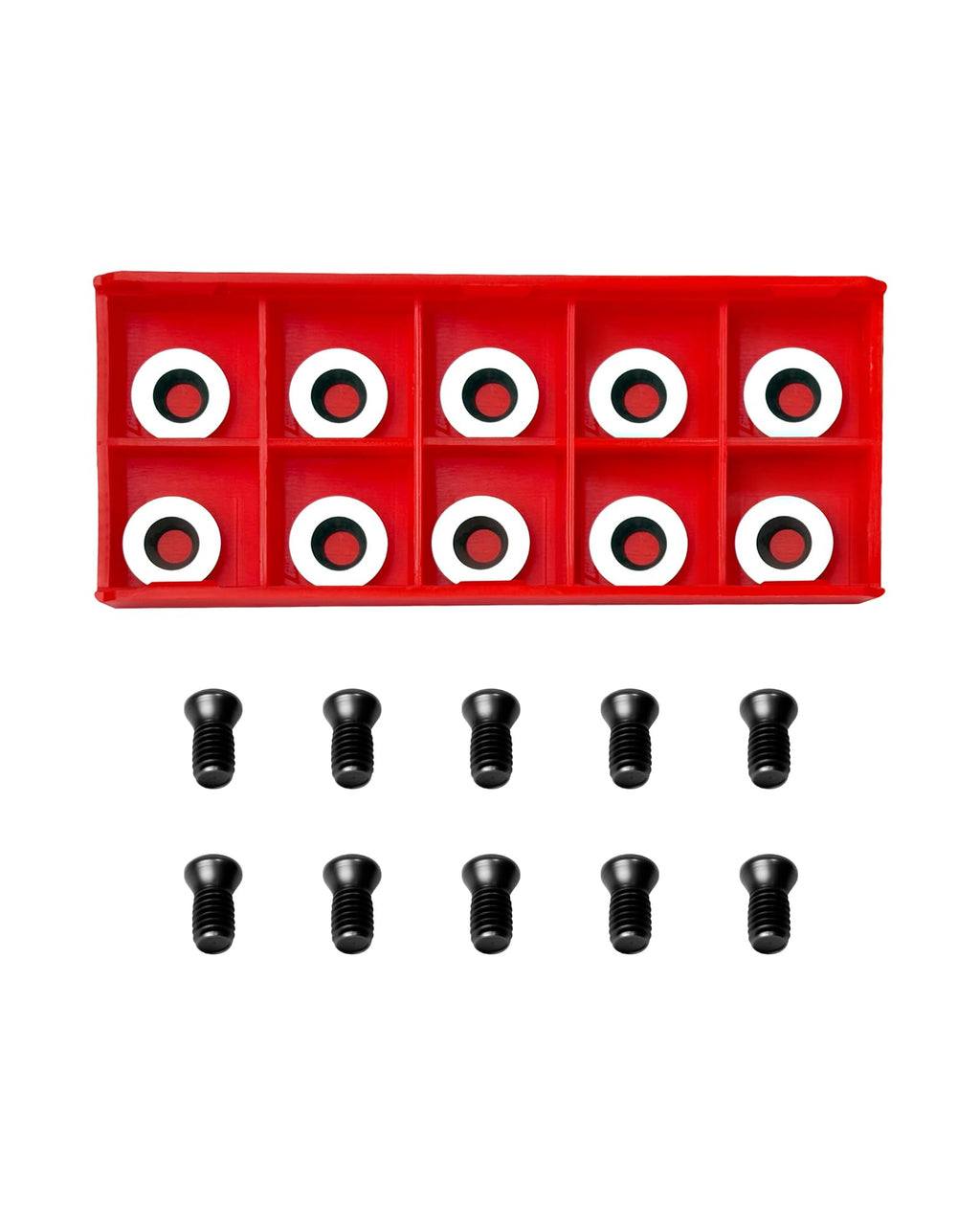 10Pcs 12mm Round Carbide Inserts, Indexable Replacement Cutters Inserts