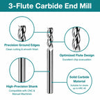 NZ 1/8" 3-Flute Square End Mill