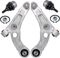 AUQDD 4Pc Suspension Kits Front Lower Control Arm and Ball Joint Compatible With 2014-2018 Je-ep Cherokee (Replace # K643179 K643180 K500287 4668993AA 4668994AA 68224650AA)