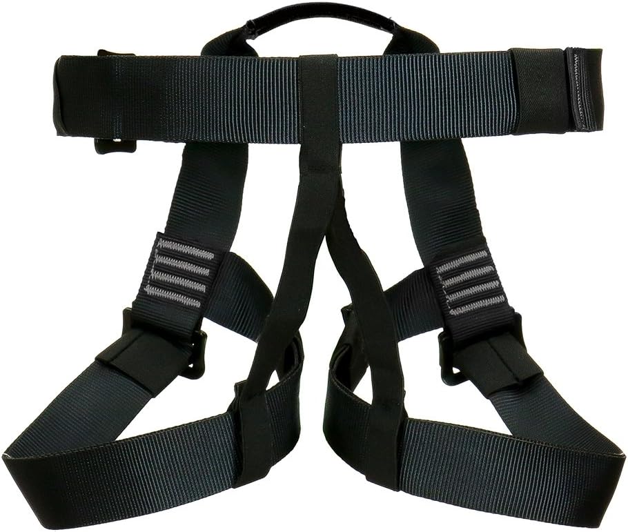 Rock Climbing Harness - Fusion Climb - (5,000 LBS Rated) Professional Half Body Harness for Mountaineering, Tree
