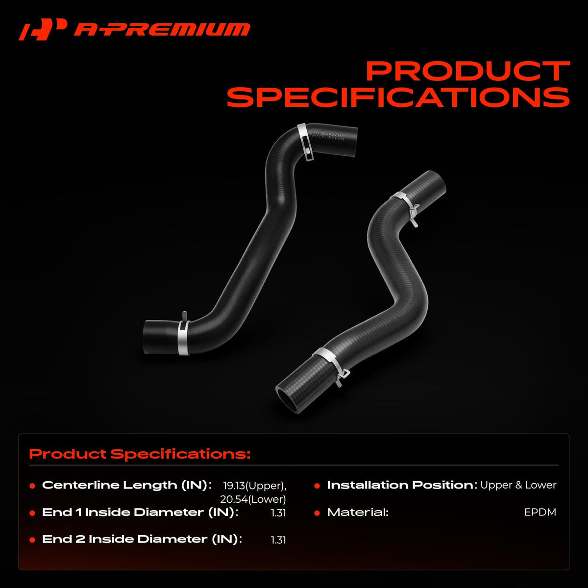 A-Premium Upper & Lower Engine Radiator Coolant Hose Compatible with Toyota