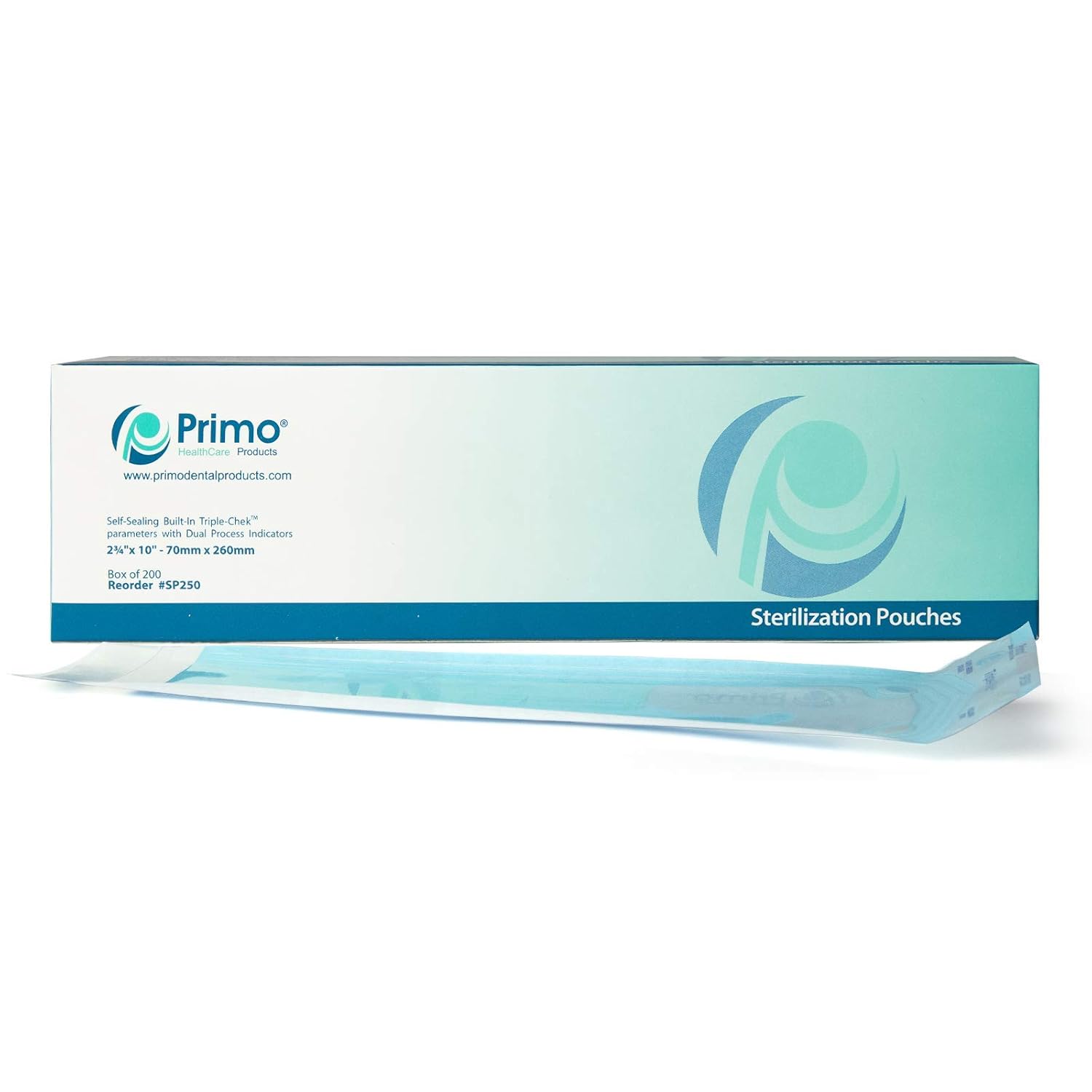 SP250 Self Seal Sterilization Pouches 2.75 x 10 (Pack of 200)