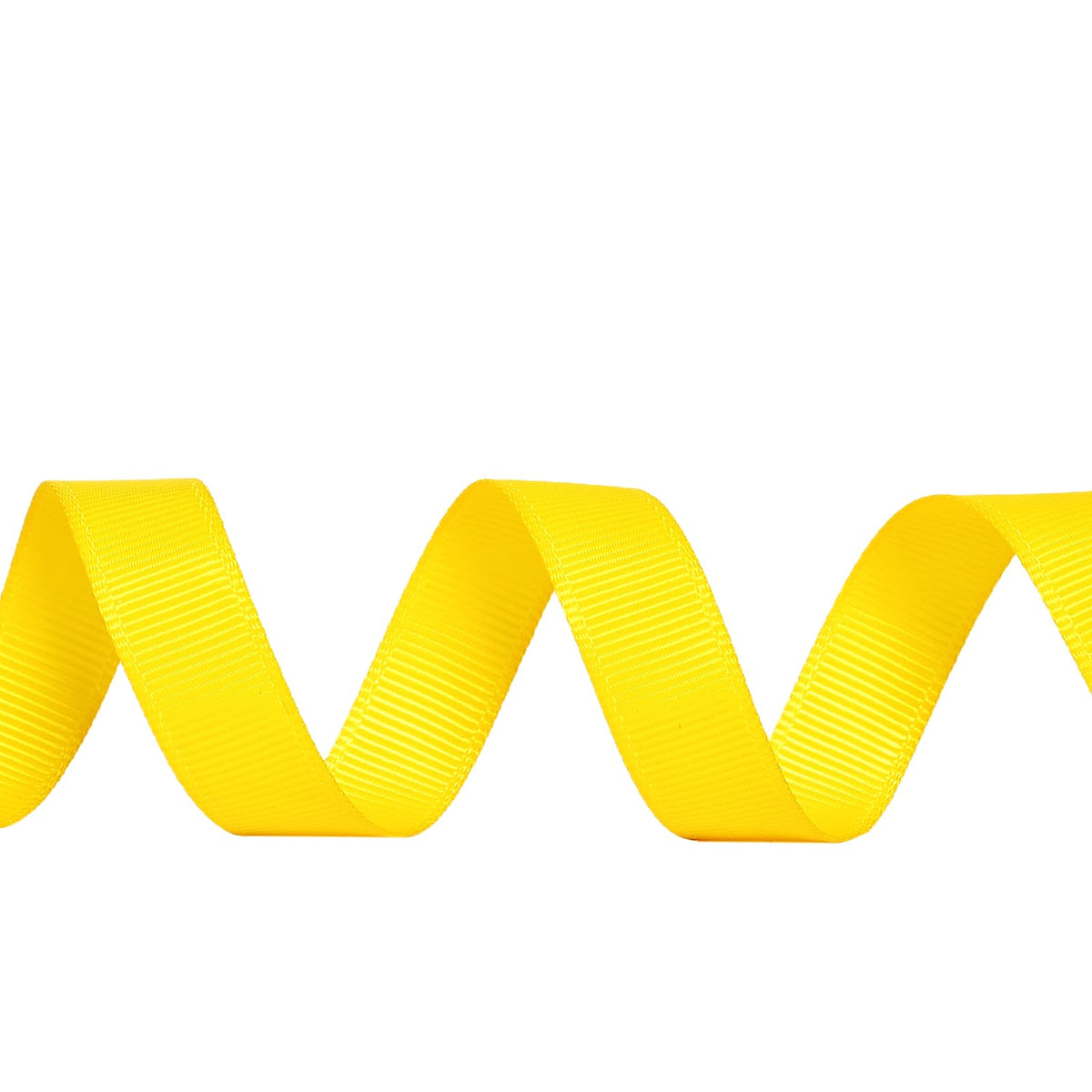 Yellow Grosgrain Ribbon, 1/2 Inch Continuous 25 Yards