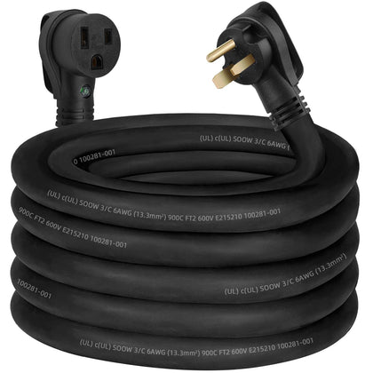 50 Amp Welder Extension Cord 6AWG 6/3 SOOW Cord,250V NEMA 6-50 Welding Cord