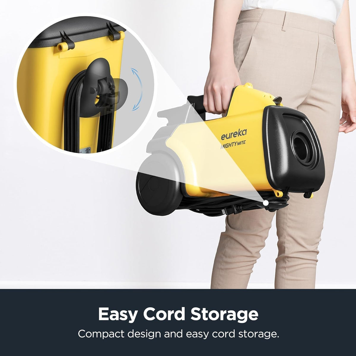 Canister Vacuum, Pet Friendly Vacuum Cleaner for Home, Lightweight Powerful Vacuum for Carpets and Hardfloors, 3670G