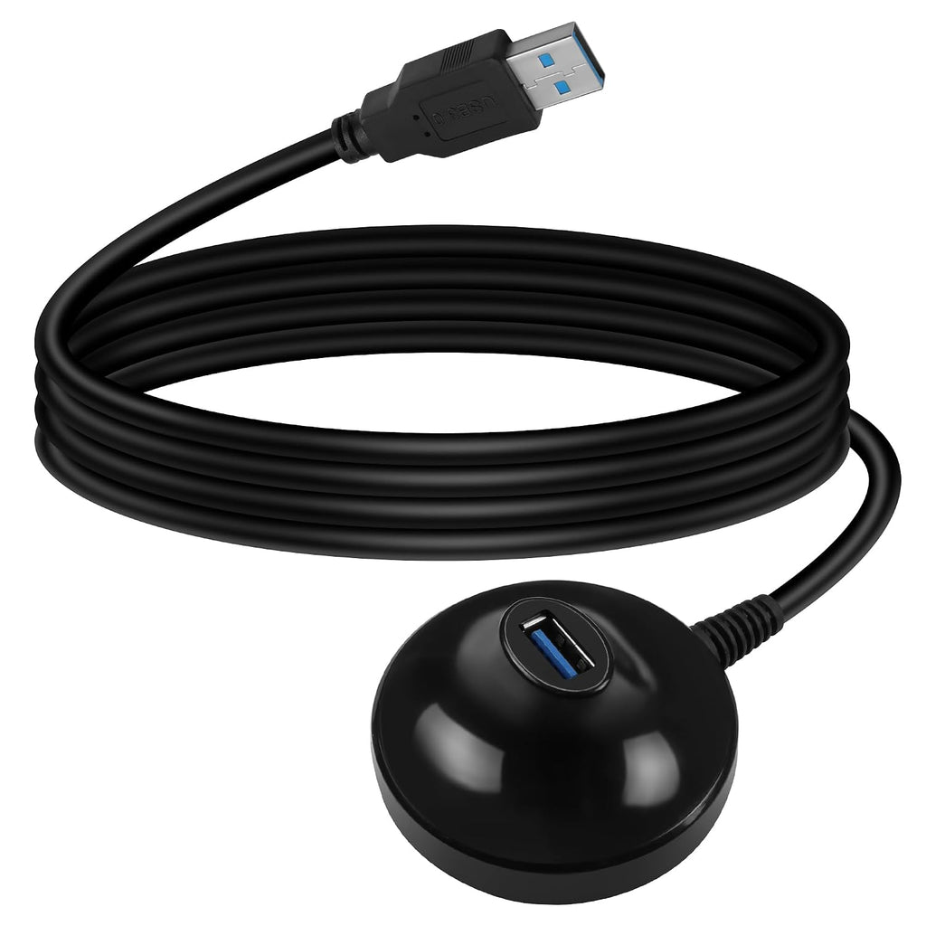 4.9FT USB 3.0 Extension Cable with Pedestal,5Gbps USB 3.0 Type-A Male to Female Extension Stand for USB WiFi