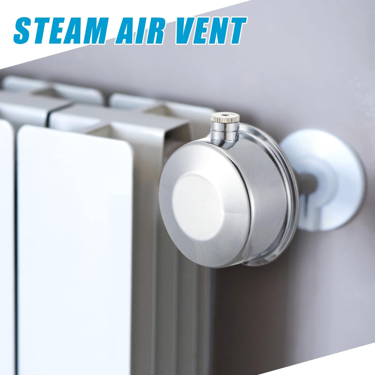 Gisafai 2 Pack Steam Radiator Air Valve, #4 1/8", Angle Mount