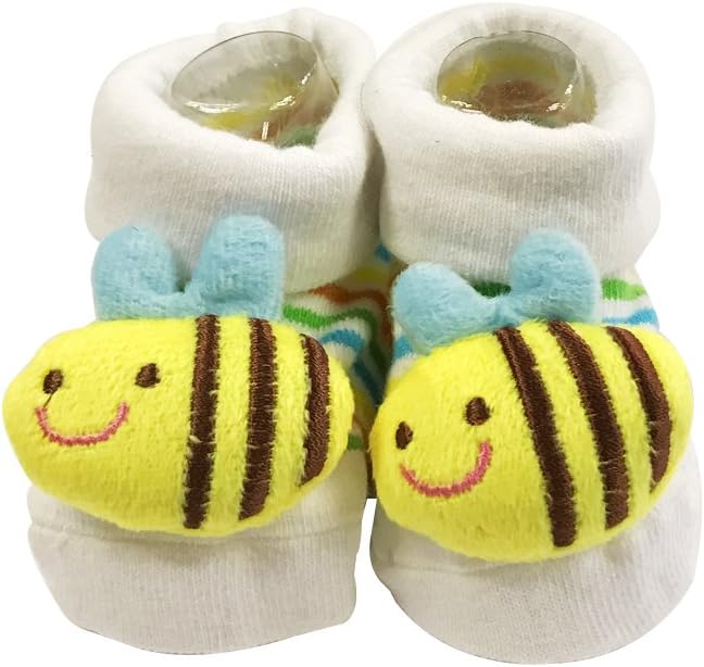 Adorable Baby 6 Pair Non-Skid Bootie Socks