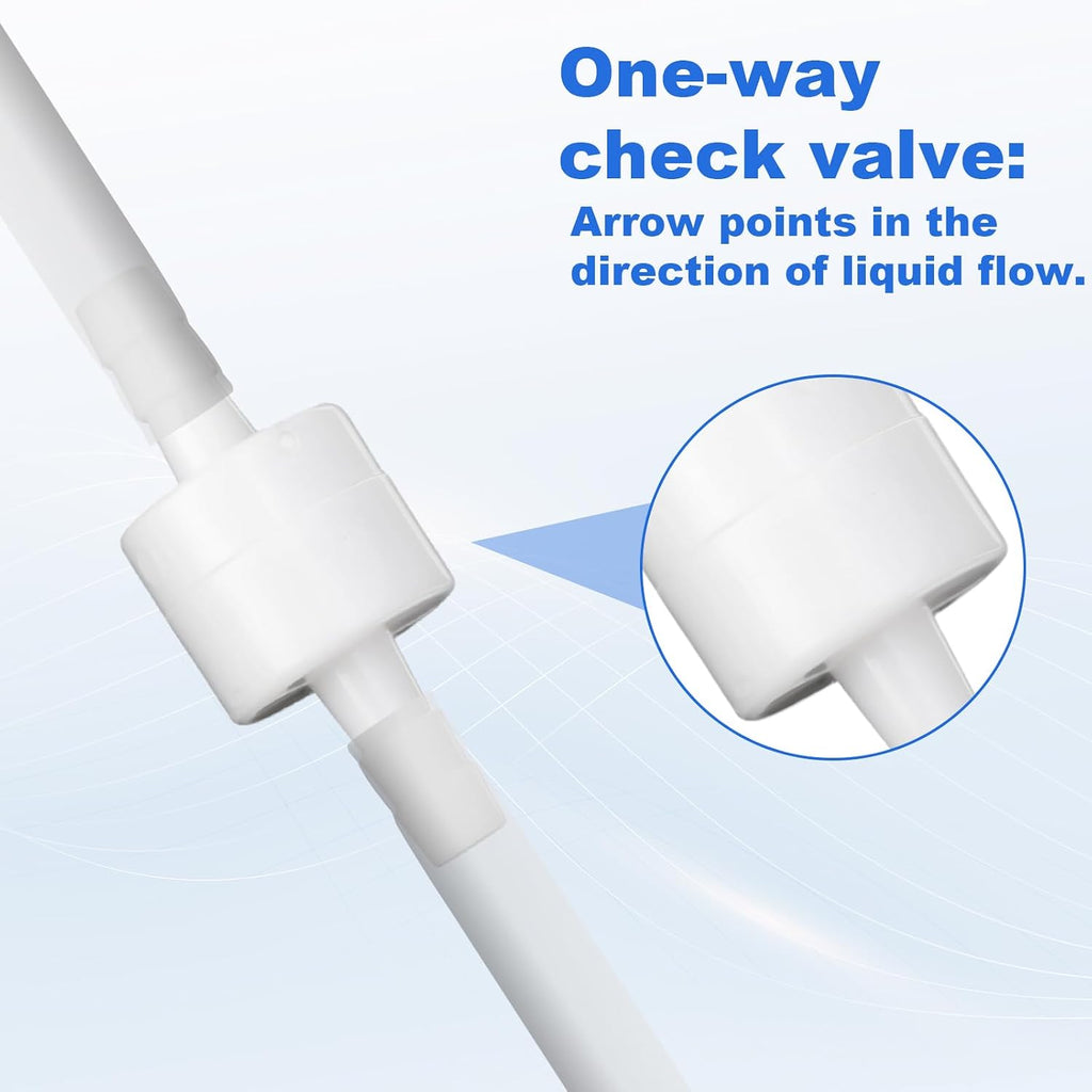 2pcs 1/4" One Way Inline Check Valve