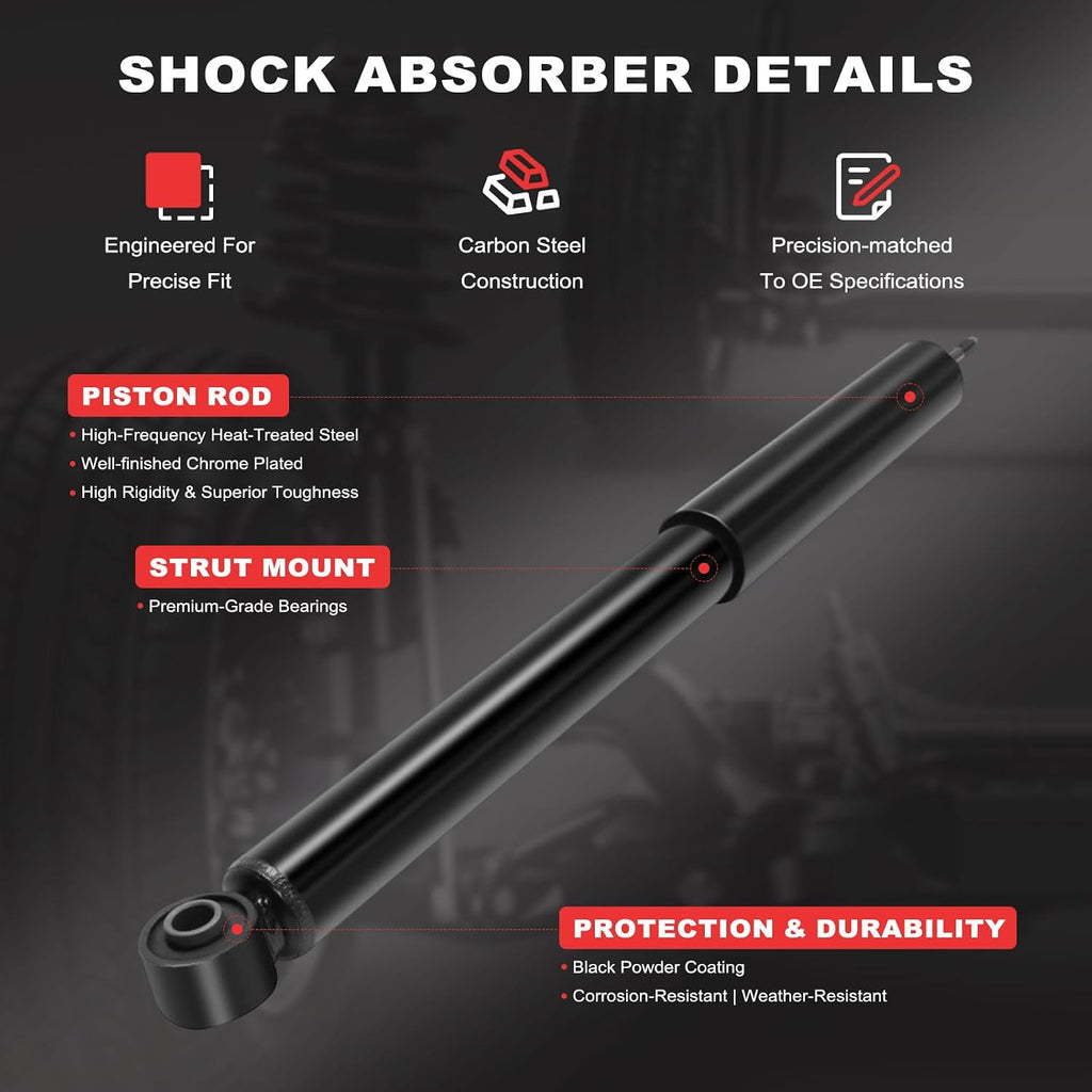 SCITOO 2pcs Rear Shock Absorbers Replace for Ford Escape FWD
