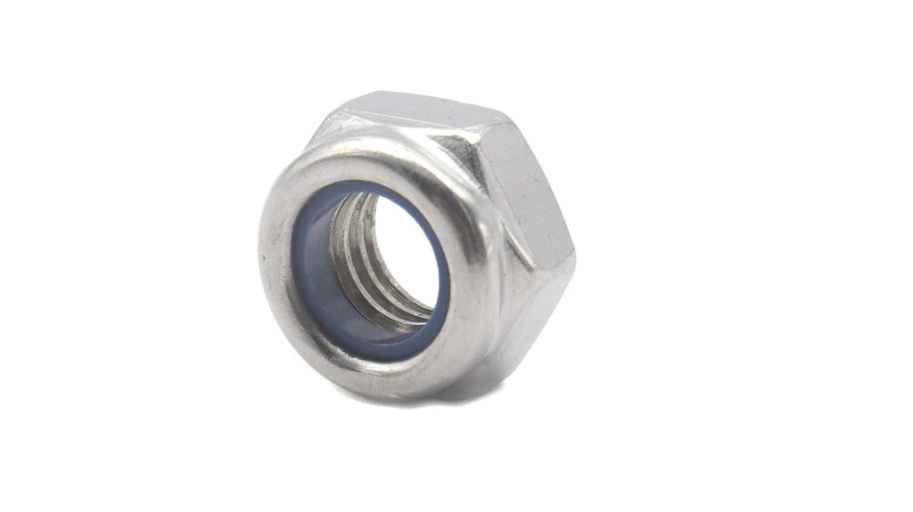 100Pcs M3 x 0.5mm Lock Nuts - 304 Stainless Steel Self-Lock Nylon Inserted 3mm Nylock Nuts for RC Model, 3D Printer